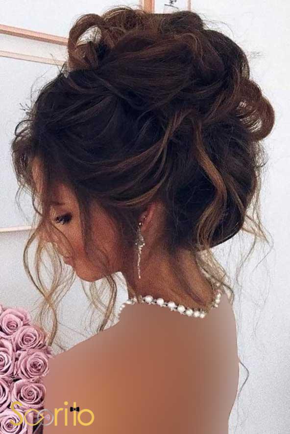 شینیون ساده مو برای عروسی