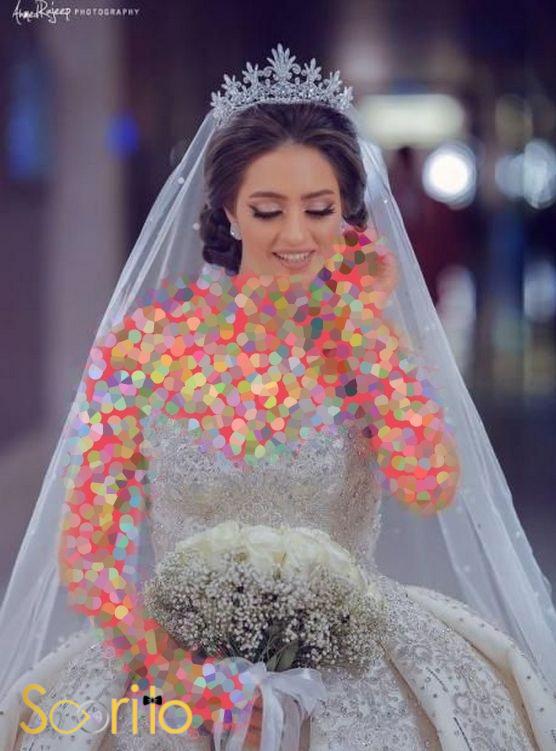 شینیون عروس با تاج