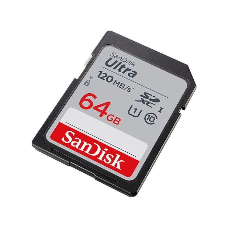 کارت حافظه اس دی SD Sandisk 64GB 120mb Ultra