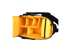 نمای داخلی کیف دوربین عکاسی کوله ای ویست Camera Bag Vist VD90