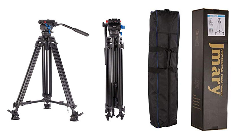 سه پایه دوربین حرفه ای جیماری Jmary Tripod Video PH20+LF85