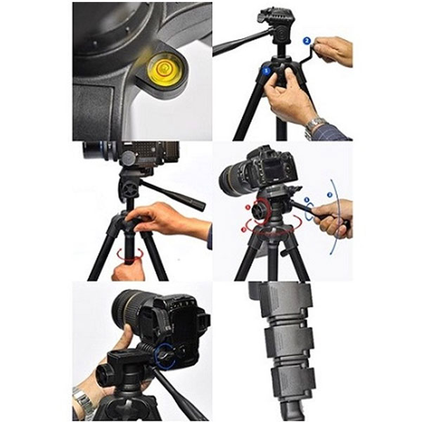 کار با سه پایه دوربین خانگی بنرو Benro Tripod T660EX