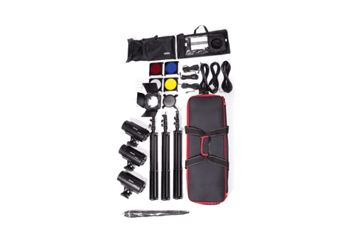 کیت فلاش استودیویی فوتیکس Phottix Three 220w Studio Flash Lights + Stands/Softbox/Umbrellas