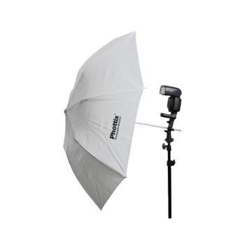چتر سفید جمع‌شو (قطر 91سانتی‌متر) Phottix Double-Small Folding White Shoot-Through Umbrella 36" (91cm)