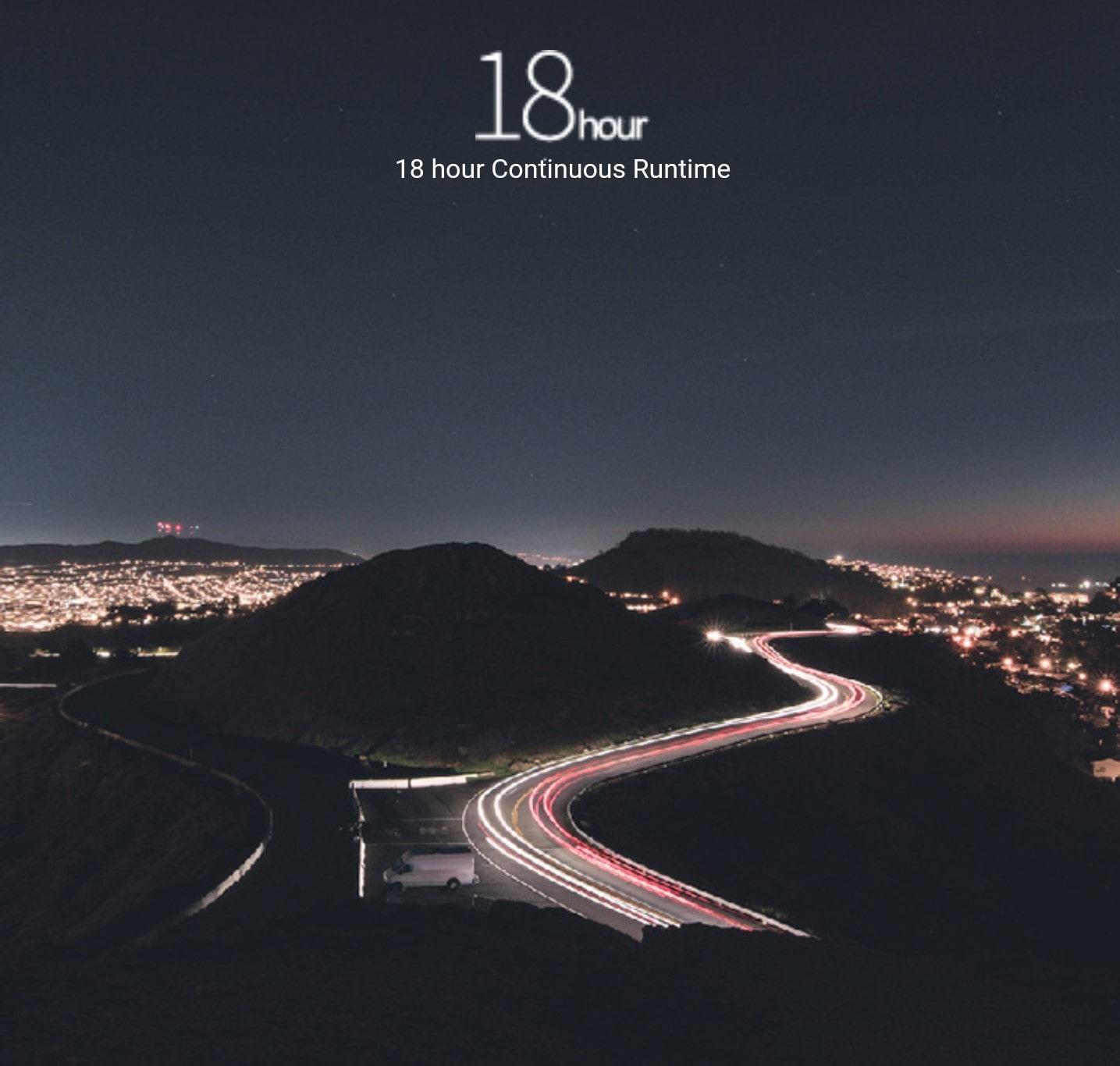 تصویر از طول عمر باطری گیمبال دوربین ژیون کرین 2 همراه با موتور فوکوس Zhiyun-Tech Crane-2