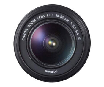 نمای روبرو لنز کانن Canon EF-S 18-55mm f/3.5-5.6 III