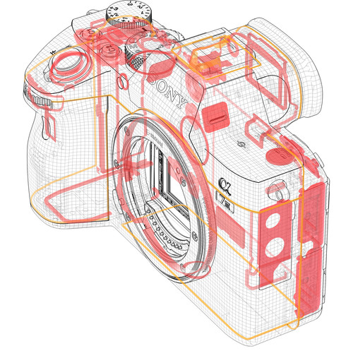 ساختار دوربین بدون آینه سونی Sony Alpha a7 III Mirrorless
