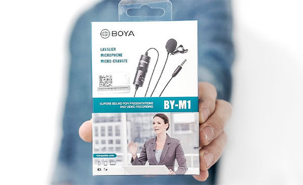 بسته بندی میکروفون دوربین بویا M1