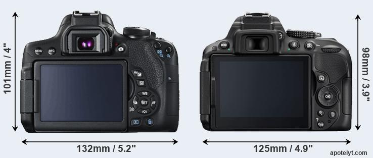 750d vs d5300