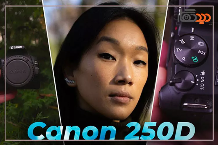 نمای دکمه های دوربین canon 250d