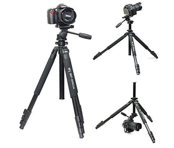 حالت های مختلف سه پایه دوربین ویفنگ مدل WT-6663A