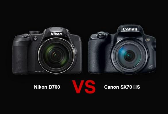 مقایسه دوربین نیکون B700 با کانن SX70