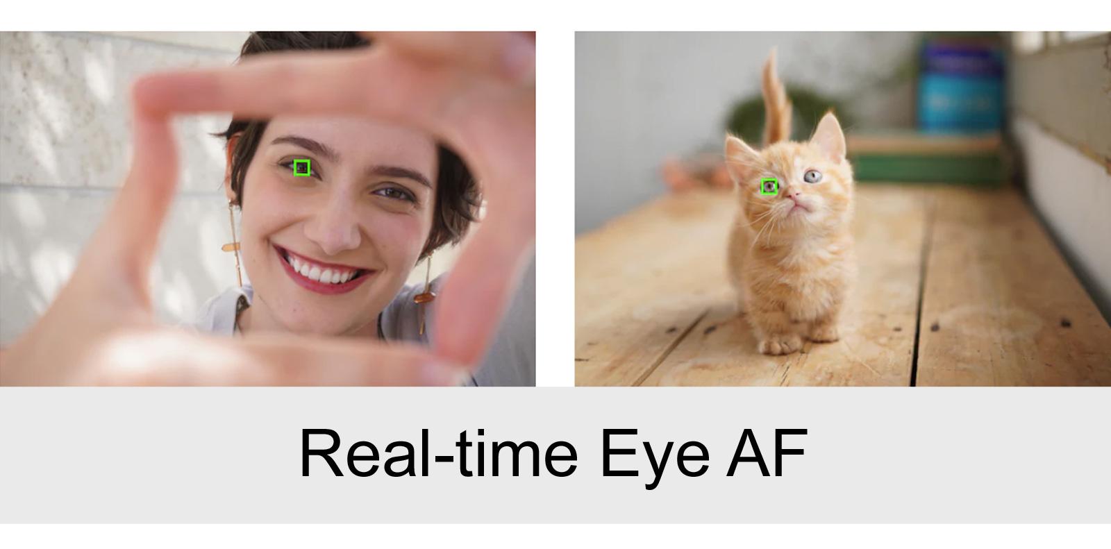 real time af a6100 sony