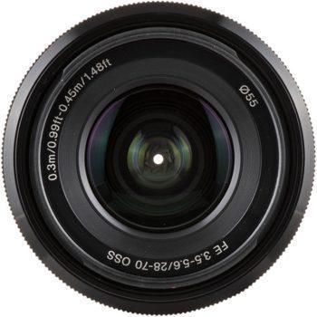 نمای روبرو لنز سونی مدل Sony FE 28-70mm f/3.5-5.6 OSS