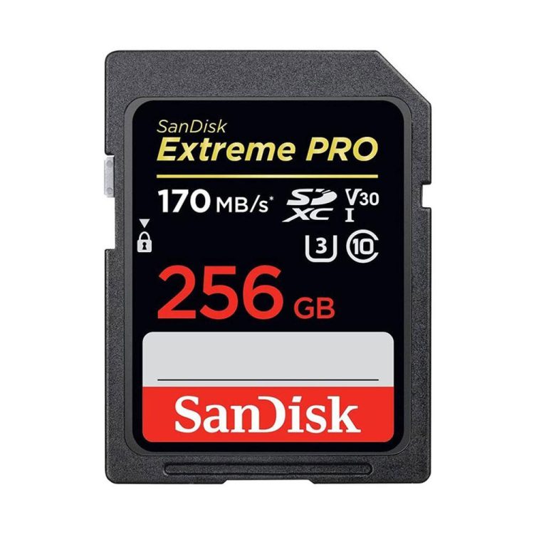 کارت حافظه اس دی سندیسک SD Sandisk 256GB 633X U3 170 mb