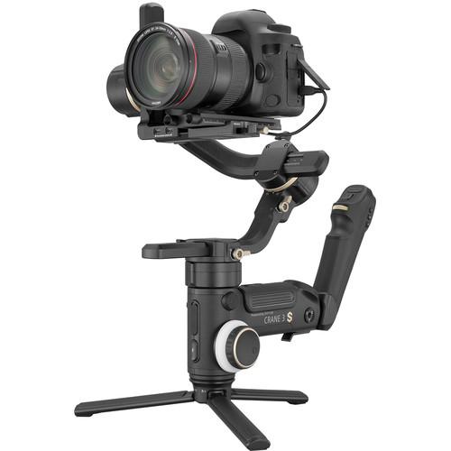 تصویر از نمای مقابل از پک مستر کرین ۳ اس Zhiyun-Tech CRANE 3S master Pack به صورت ایستاده