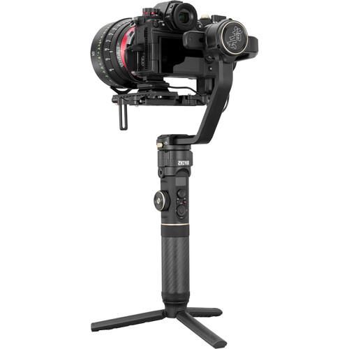 تصویر از نمای پشتی گیمبال دوربین ژیون کرین 2 اس به همراه هولدر Zhiyun-Tech CRANE 2S With Holder