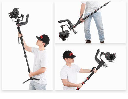تصویر از کیت مستر گیمبال دوربین ژیون کرین 3 Zhiyun-Tech CRANE 3 Master در حین کار
