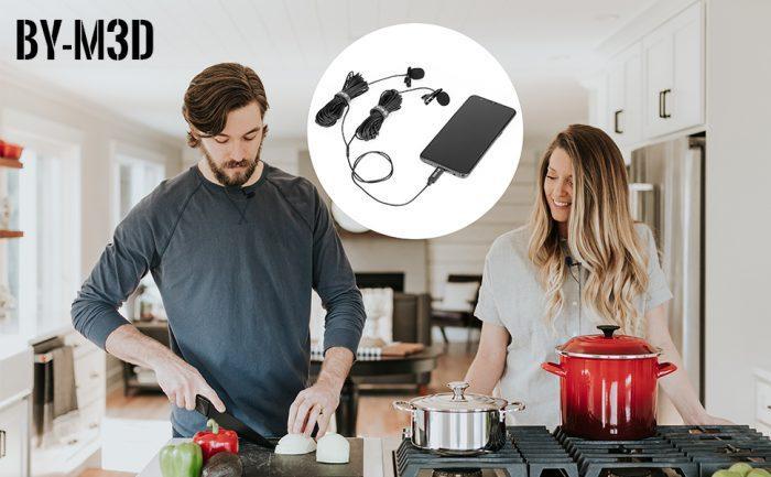 میکروفون یقه ای بویا مدل BY-M3D مناسب بلاگرها