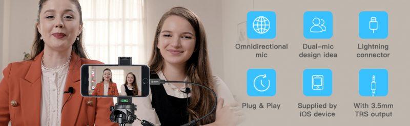 میکروفون یقه ای بویا مدل BY-M2D