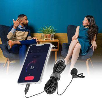 میکروفون یقه ای بویا مدل BY-M3 مناسب برای مصاحبه