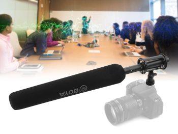 ضبط ویدیو با میکروفون شات گان بویا مدل BY-PVM3000M