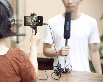 کابل میکروفون بویا مدل BY-XLR-C1 مناسب برای مصاحبه