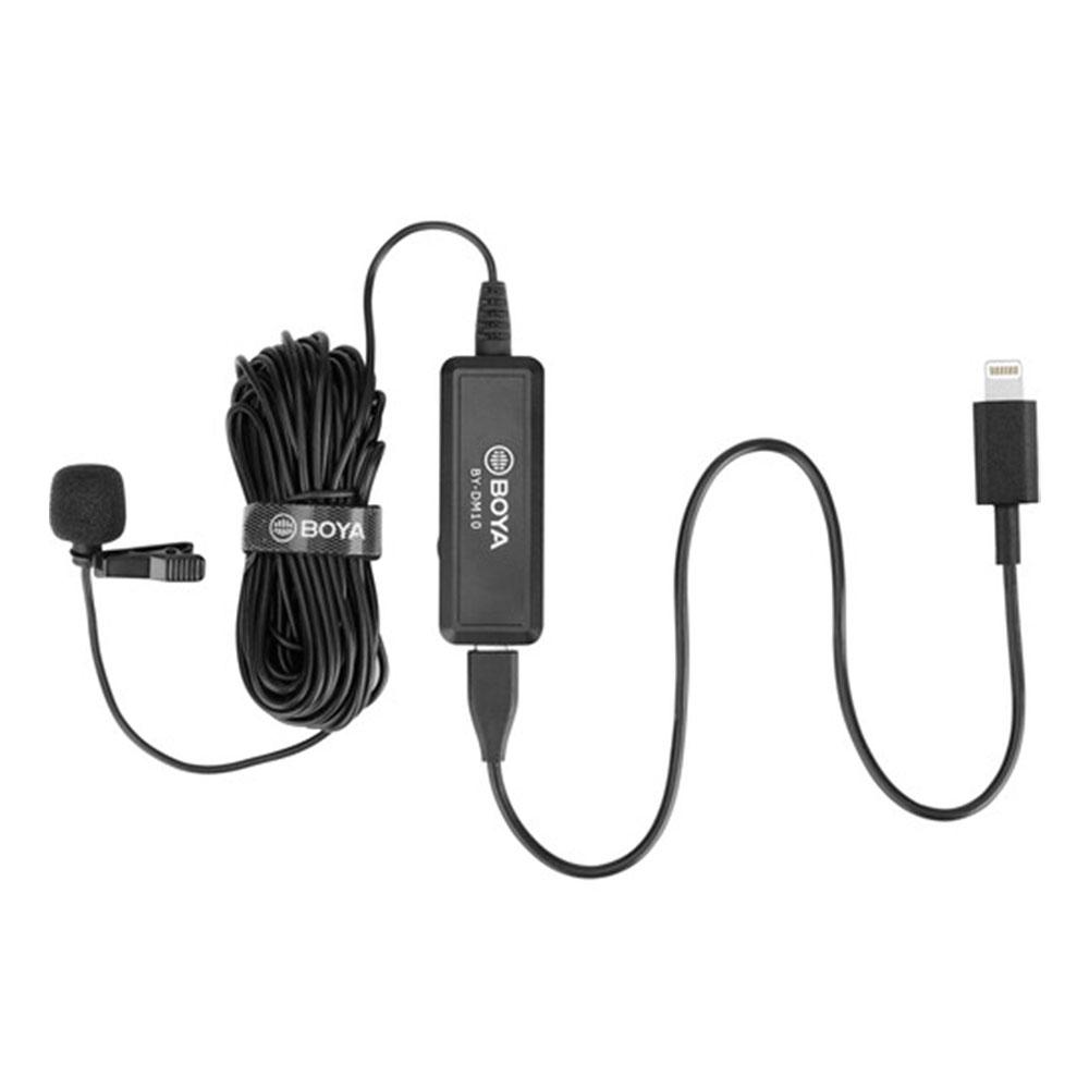 میکروفن یقه ای بویا مدل BY-DM10 با قابلیت اتصال به درگاه USB و لایتنینگ