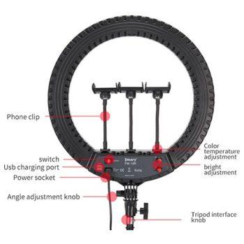 رینگ لایت جیماری مدل Fm-14R