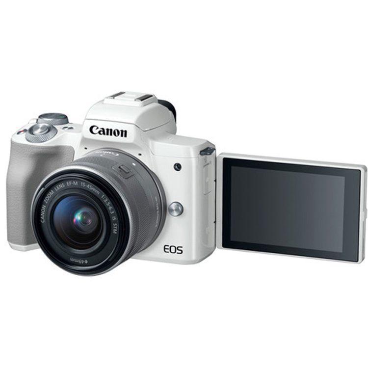دوربین عکاسی بدون آینه کانن M50 با لنز 45-15