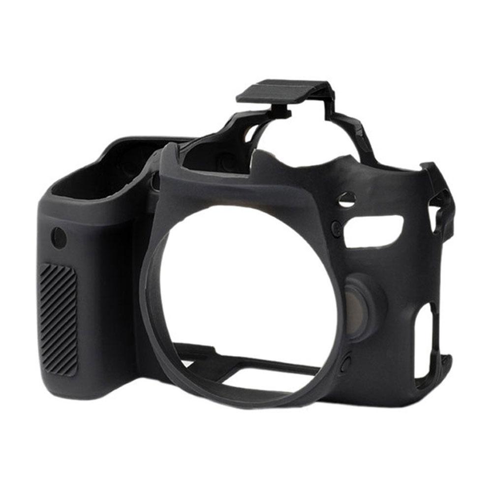 محافظ و کاور سیلیکونی دوربین ایزی کاور کانن 77D مشکی