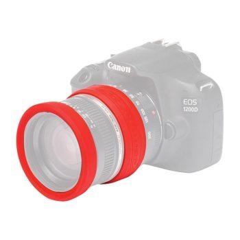 محافظ رینگی لنز سیلیکونی ایزی کاور 72mm قرمز