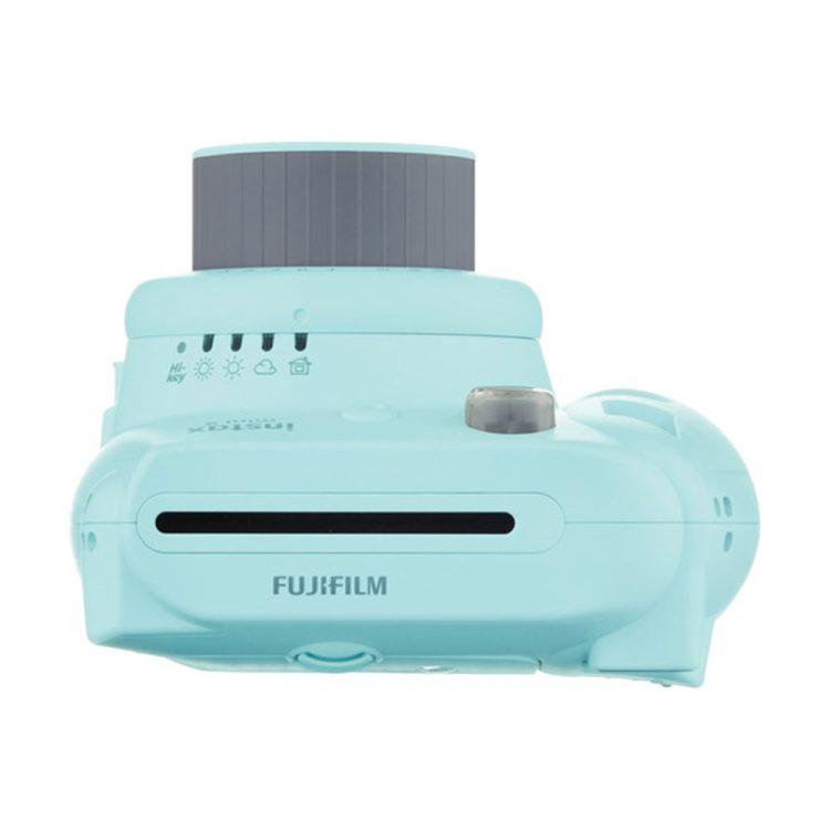 دوربین چاپ سریع فوجی فیلم آبی روشن Instax Mini 9 Ice Blue + کاغذ ۱۰ تایی