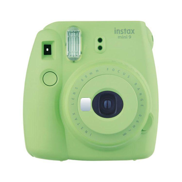 دوربین چاپ سریع فوجی فیلم سبز لیمویی Instax Mini 9 + کاغذ 10 تایی