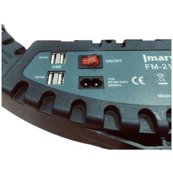 دکمه ها و قابلیت های رینگ لایت JMARY RING LIGHT FM-21R