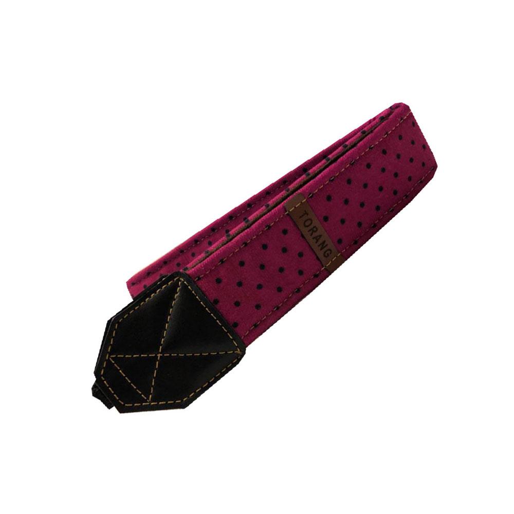 بند دوربین عکاسی بنفش خال خالی Camera Strap