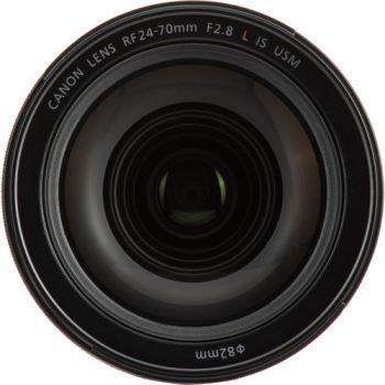 نمای روبرو لنز کانن Canon RF 24-70mm f/2.8L