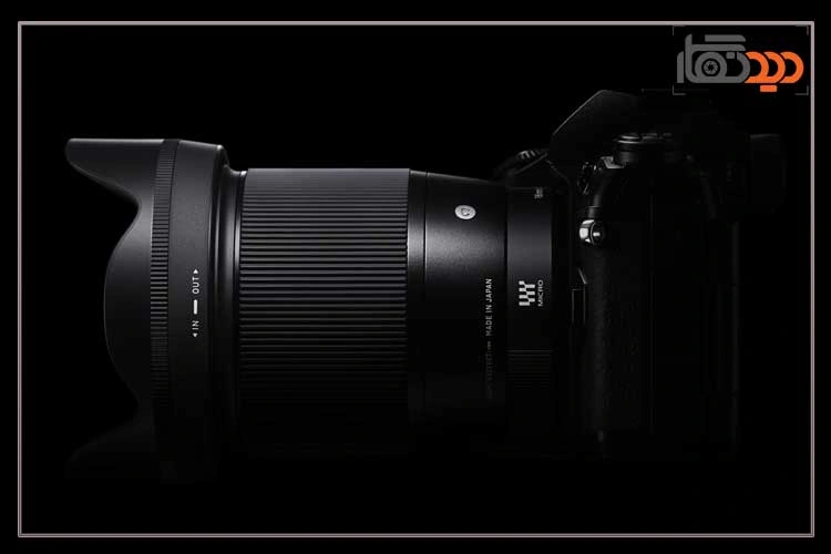 لنز سیگما Sigma 16mm f/1.4 DC DN Contemporary Lens for Sony E و نمای جانبی