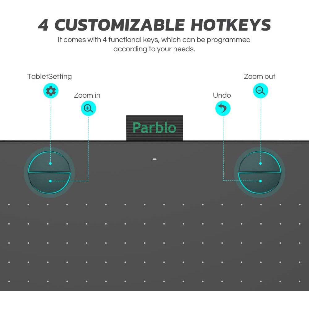 قلم نوری پاربلو Parblo Graphic Tablet A640 V2 سبز