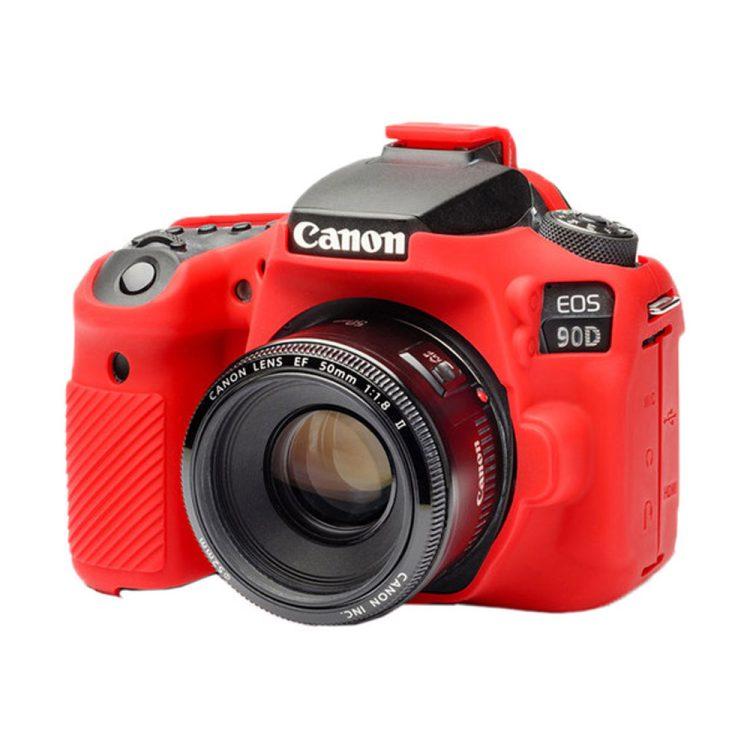 کاور سیلیکونی دوربین کانن Canon 90D قرمز