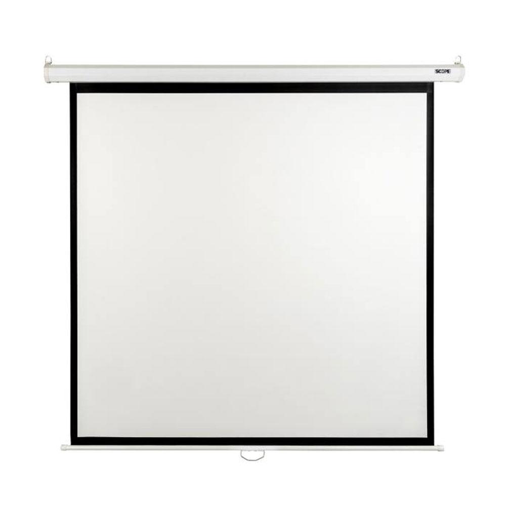 پرده نمایش دستی پروژکتور اسکوپ 150*150 سانتی متر