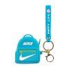 جاکلیدی و کیف هندزفری سیلیکونی طرح کیف نایک آبی Nike Blue