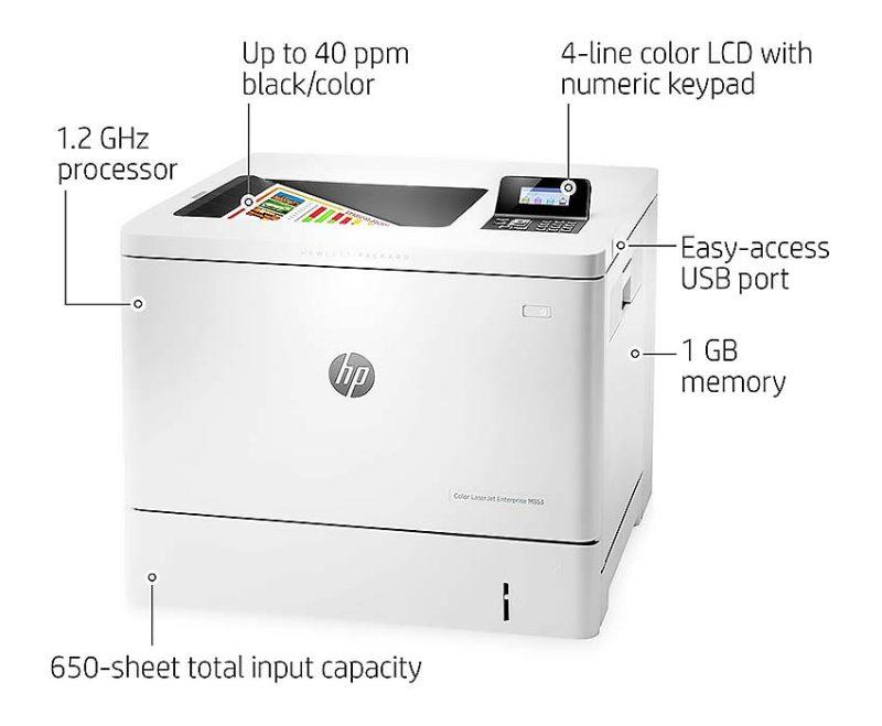 پرینتر لیزری رنگی اچ پی مدل LaserJet Enterprise M553n