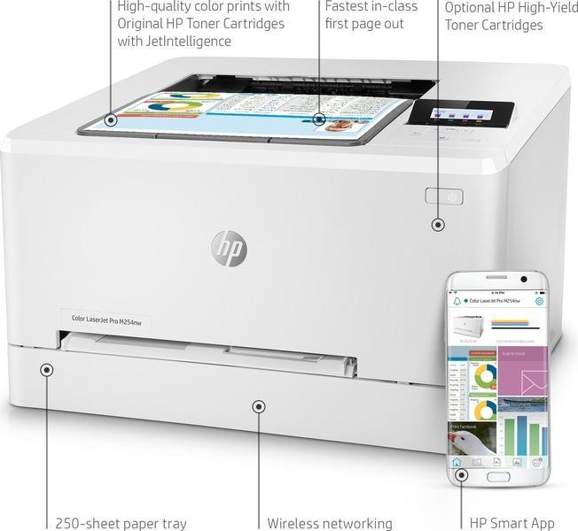 پرینتر لیزری رنگی اچ پی مدل LaserJet M254nw