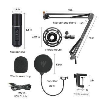 معرفی لوازم جانبی میکروفن استودیویی ماونو MAONO PM422