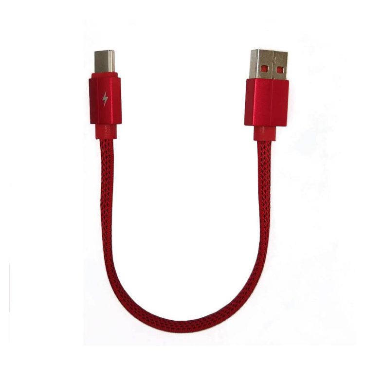 کابل پاوربانک کنفی powerbank cable type-c Red