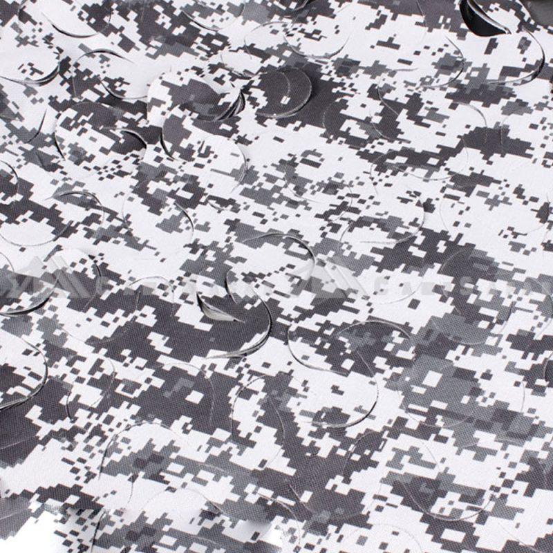 تور استتار طرح پیکسلی سیاه -سفید 1.5 در 8 متر
