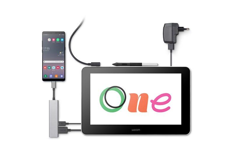قلم و مانیتور طراحی وکام وان wacom one
