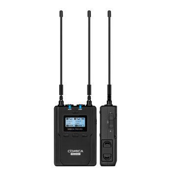 گیرنده ست میکروفون بی سیم Comica CVM-WM200D