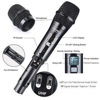 اجزای ست میکروفون بی سیم Comica CVM-WM200D